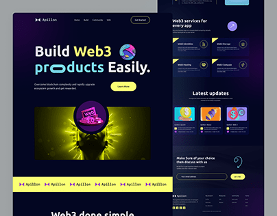 Web3 Crypto Landing Page Redesign.