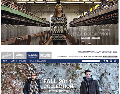 Woolrich Email and Website samples