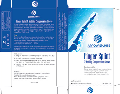 Arrow Splints Packing Design & logo design