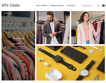 NTV. cloths | UI Design | website Design | UI UX design