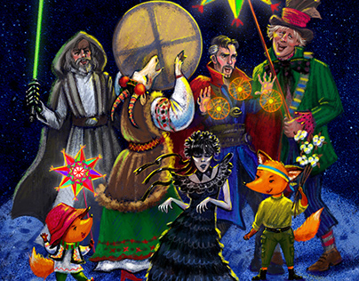 Illustration in support of the Ukrainian carol project
