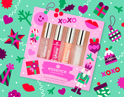 Xmas packaging for Essence Cosmetics