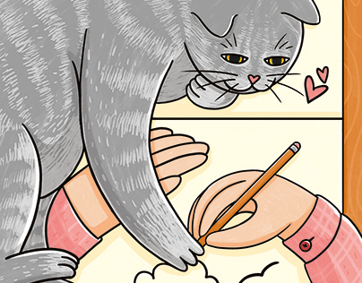 Illustrations witn cats
