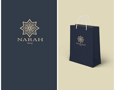 NARAH shop logo design