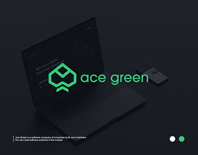 Ace Green | Ace Logo Design | A Logo Design