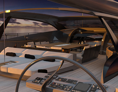 Megayacht P84 - 3D renderings