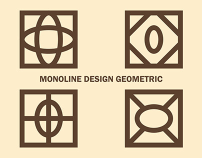 Monoline Design Geometric