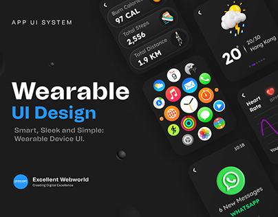 Wearable App UI Design | Smart Watch UI