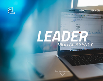 Leader Digital Agency - Website Design Concept