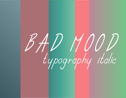 Tipografía Bad Mood