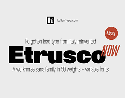 Etrusco Typeface - A workhouse sans family