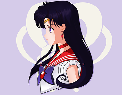 Sailor Mars | Character Design | Side Profile