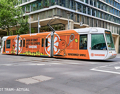 AusOpen 2024 Tennis Tram Wrap and small/large formats