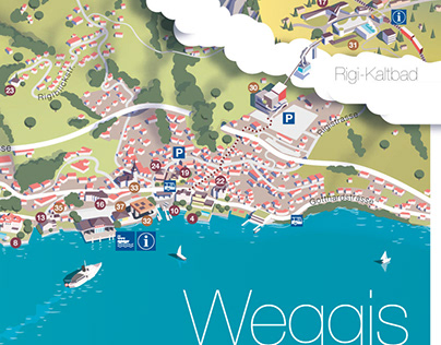Weggis-Vitznau-Rigi map