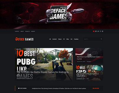 Deface Games - Gaming Website