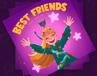 Project thumbnail - “Best friends”. Children’s book.