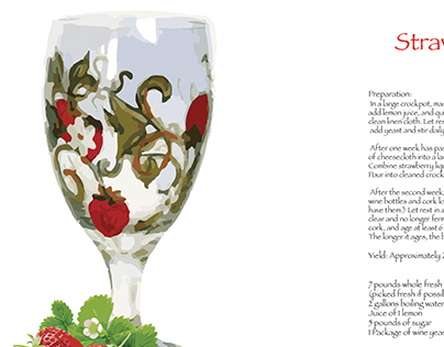 Strawberry Wine Recipe and Illustration
