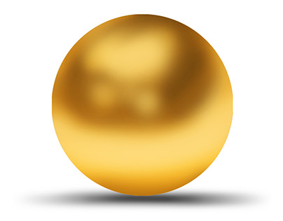 golden ball Digital painting_Photoshop