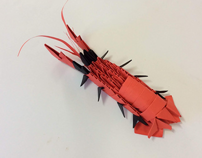My Original Origami Red Lobster