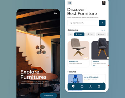 Furniture Store Mobile App UI Design
