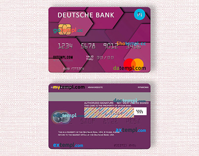 USA Deutsche Bank mastercard