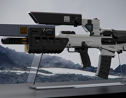 Miniaturka projektu — NKH-E2 Anti-Drone Bullpup Rifle