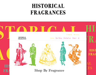 Historical Fragrances Website Design - UX