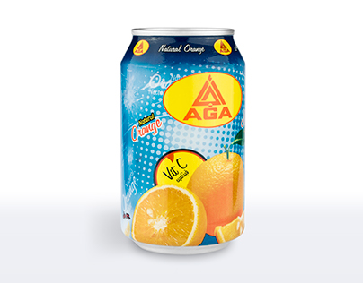 AGA - Orange juice can