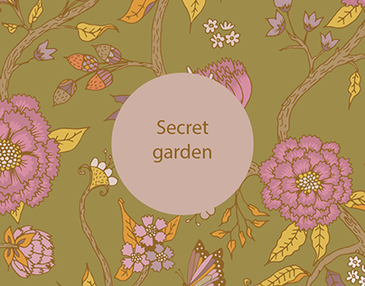 "Secret garden" print