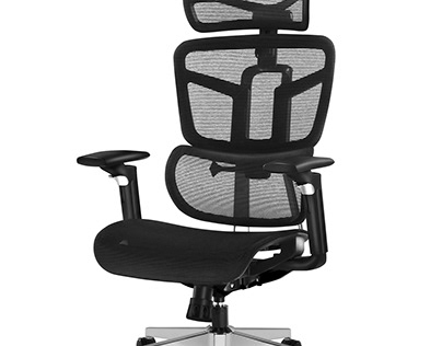 Retouching and edit of ergonomic chair photos