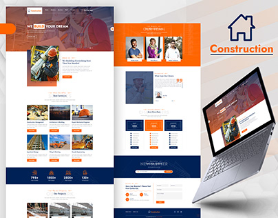 Construction: One Page Construction HTML5 Free Template