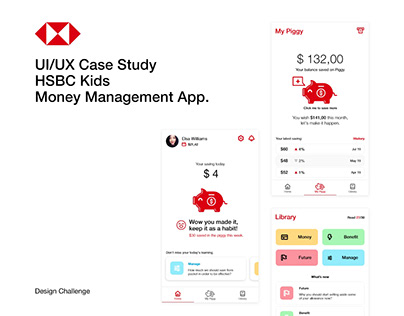 UI/UX Case Study - HSBC Kids Money Management App