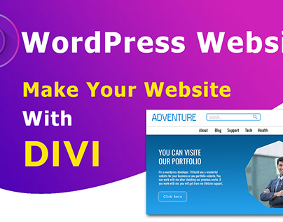I'll build wordpress websites with divi theme.