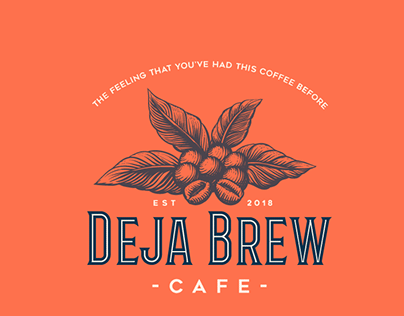 Logo design for " Deja Brew Cafe"