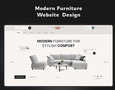 Modern Furniture website design