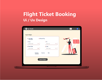 flight ticket booking ui design