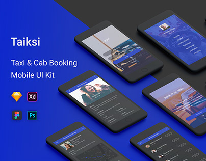 Taiksi - Taxi & Cab Booking UI Kit