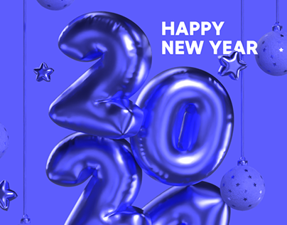 Happy New Year 3D Template