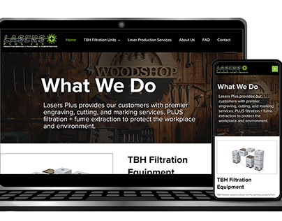 Project thumbnail - Lasers Plus WordPress Website Redesign