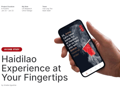 UX Case Study - Haidilao Experience at Your Fingertips
