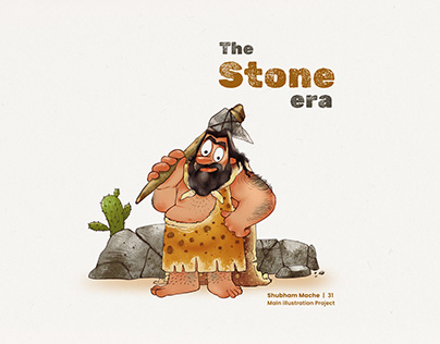The Stone era - Children's Illustration Book