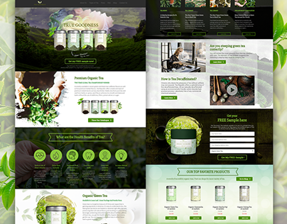 Website Design: Tea Leaves Product
