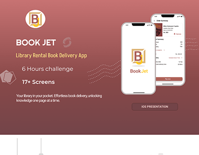 BookJet- A Library Rental Book Delivery App (iOS)