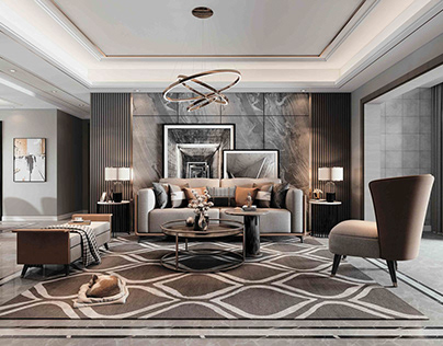 Classic with Modern Elements Leaving Interior Design