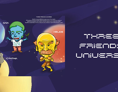 Character Design : Three Friends Universe