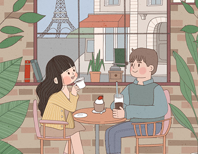 [Petit Yul's Illustration] Coffee Time