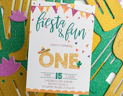 First Fiesta Cake & Cupcake Toppers