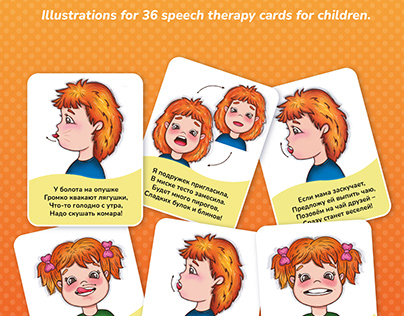 Speech therapy-cards for children.