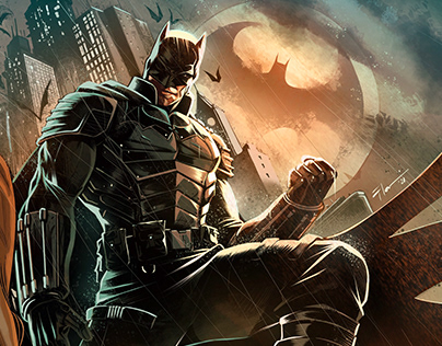 The Batman - Comic Style Illustration