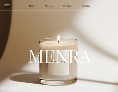 MENRA дизайн для магазина аромасвеч